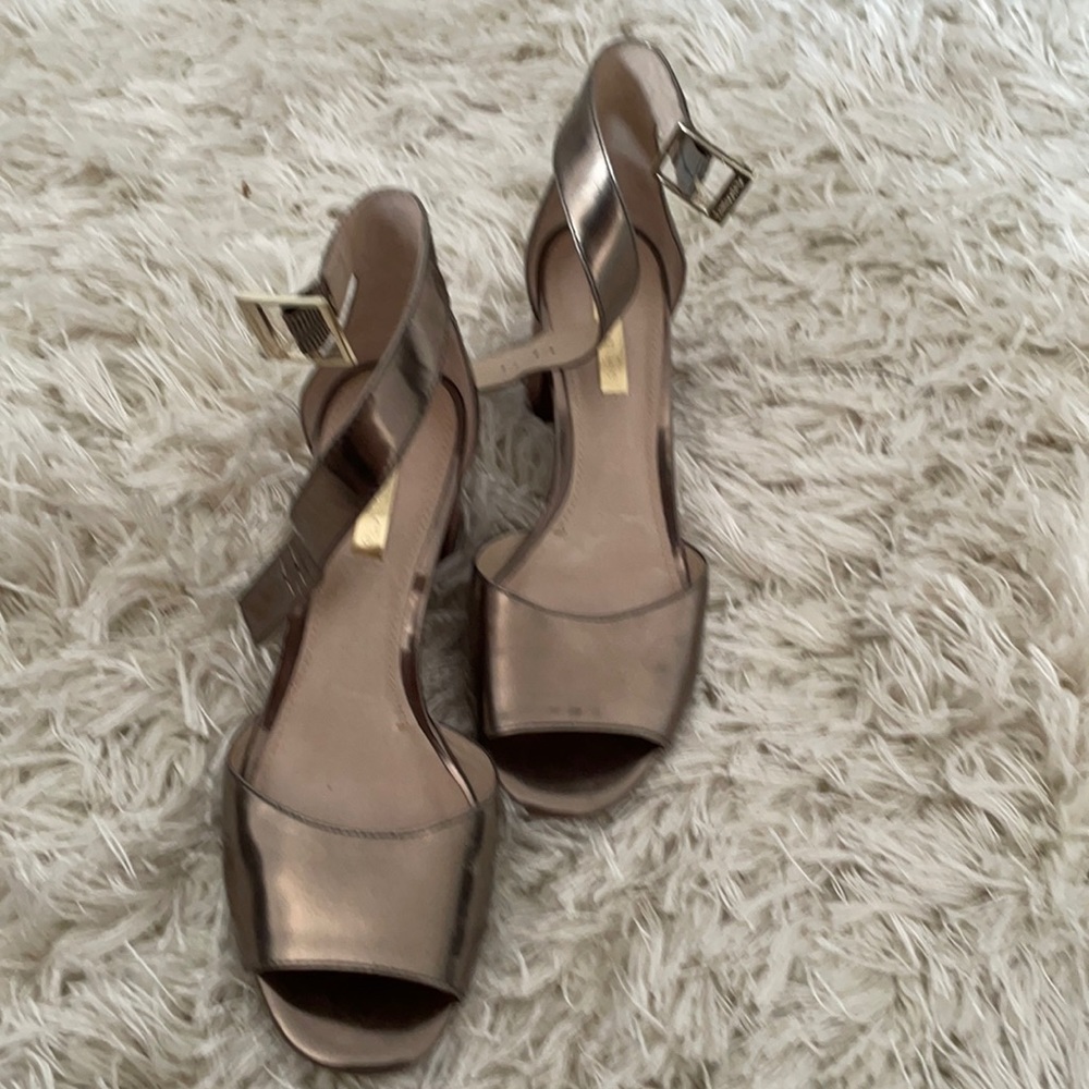 Metallic sandals
